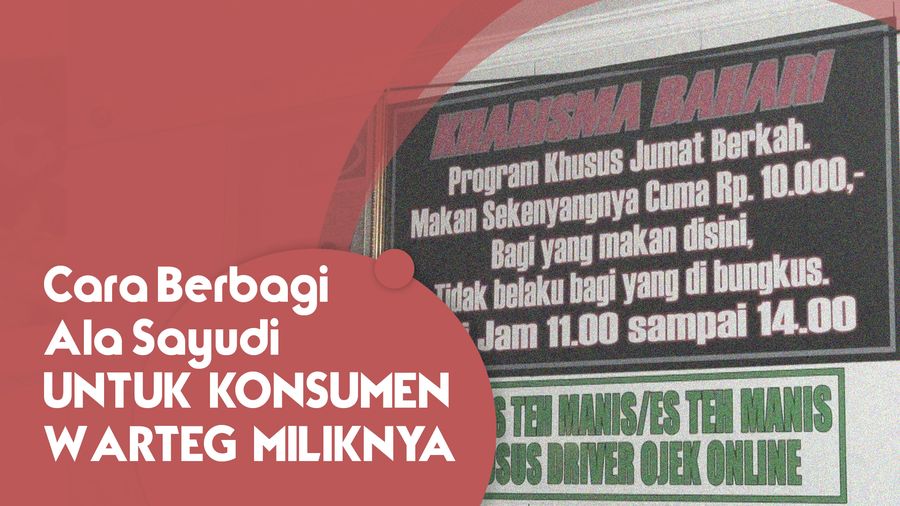 Berbagi Ala Sayudi untuk Konsumen Warteg Miliknya