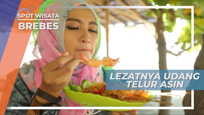 Lezatnya Udang Telur Asin, Kriuk-kriuk Bikin Nagih, Brebes