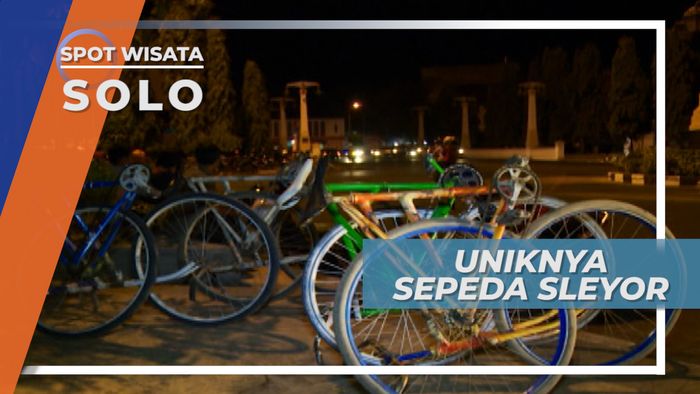 Bukan Sepeda Lipat, Namun Sepeda Sleyor Diparkir Dengan Dilipat, Solo