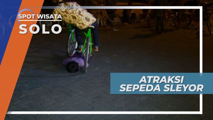 Bukan Sirkus, Namun Atraksi Sepeda Sleyor ini Bikin Deg-degan, Solo