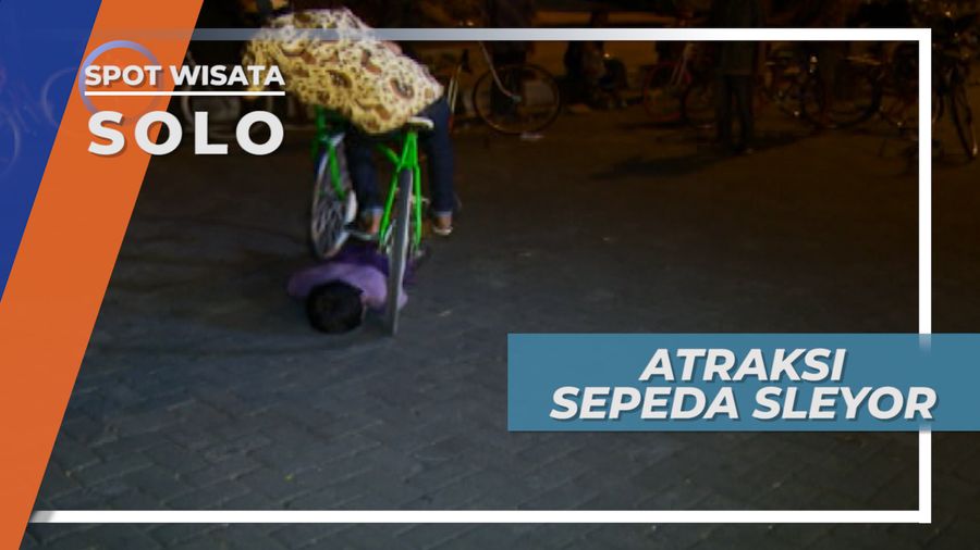 Bukan Sirkus, Namun Atraksi Sepeda Sleyor ini Bikin Deg-degan, Solo