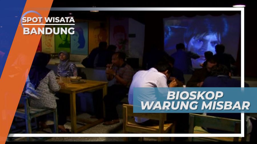 Tempat Kongkow Unik, Makan Enak Sambil Nonton Film Jadul, Bandung