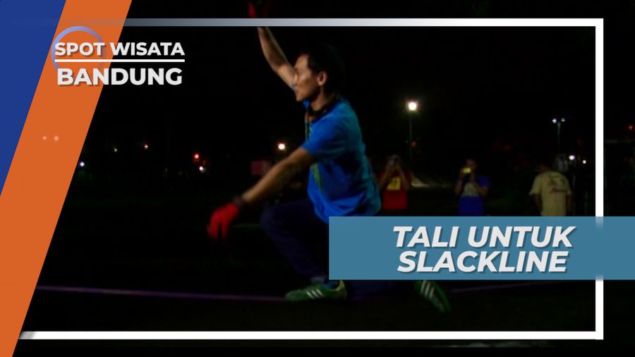 Webbing, Tali Pipih Elastis Media Latihan Slackline, Bandung