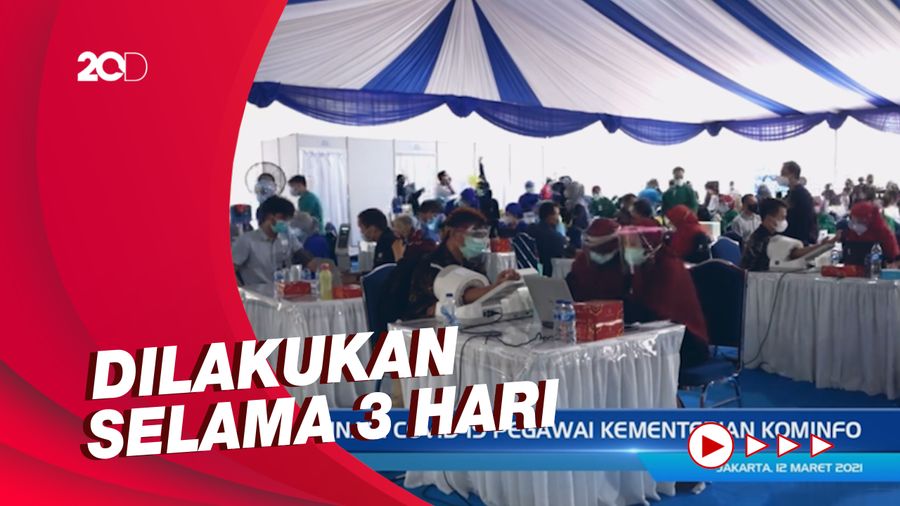 Kemkominfo Gelar Vaksinasi untuk 3.166 Karyawannya di Jakarta