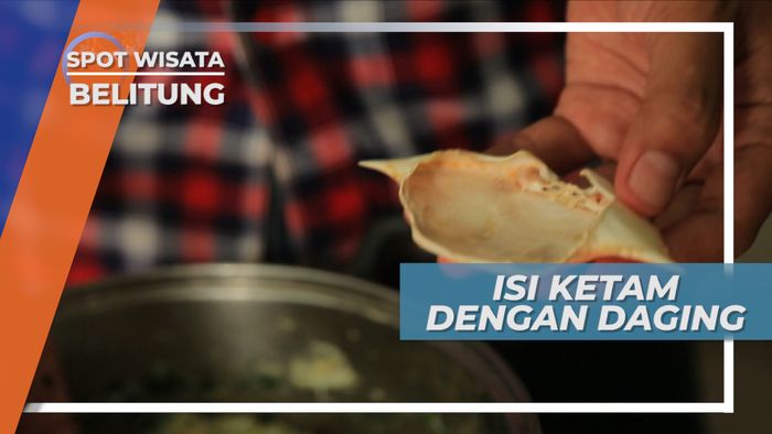 Cangkang Kepiting Berisi Daging dan Bumbu, Belitung