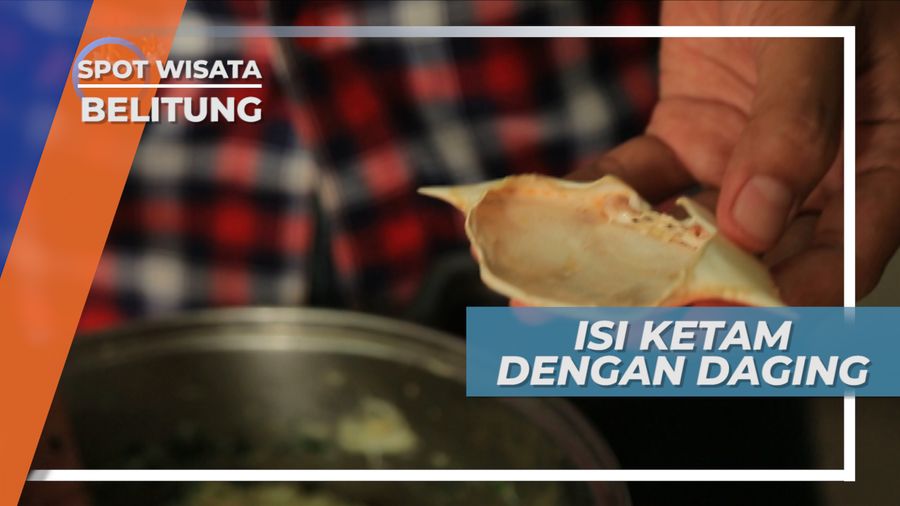 Cangkang Kepiting Berisi Daging dan Bumbu, Belitung