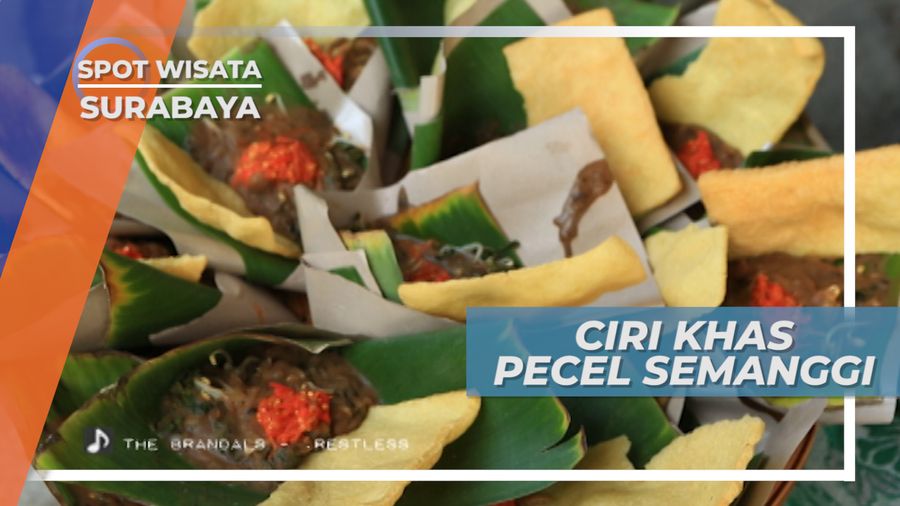 Ditumbuk Bersama Kentang dan Ubi, ini Ciri Khas Pecel Semanggi, Surabaya