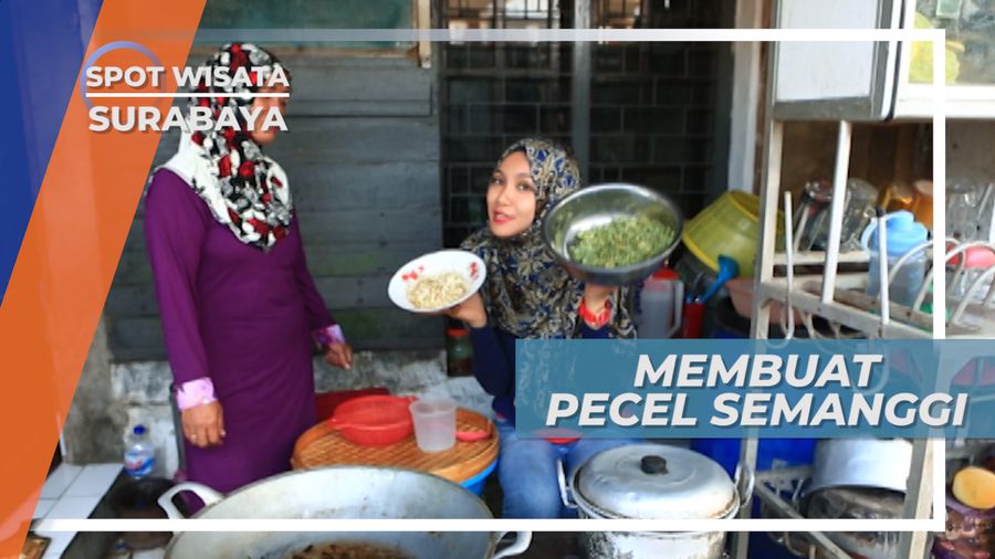 Membuat Pecel Semanggi, Kuliner Khas Favorit Warga Surabaya
