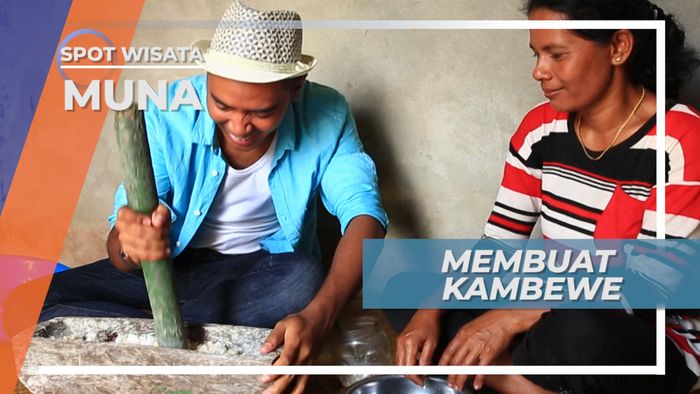 Membuat Kambewe, Makanan Pokok Suku Muna, Sulawesi Tenggara