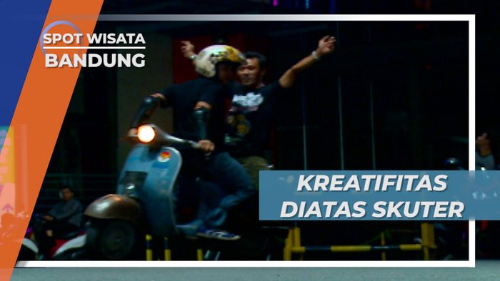 Mendebarkan! Atraksi Skuter yang Memacu Adrenalin, Bandung