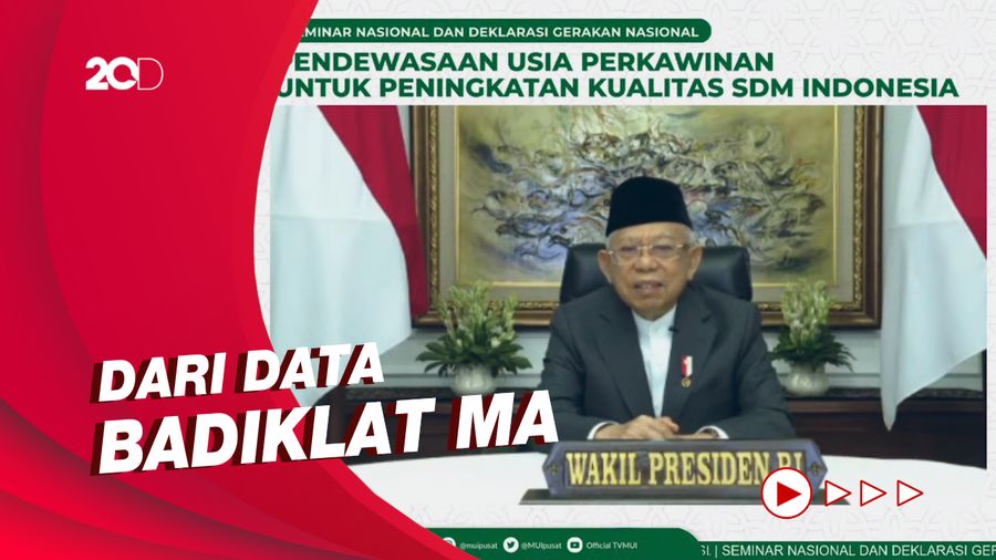 Soroti Tingginya Tingkat Perceraian, Maruf Amin Paparkan Penyebabnya