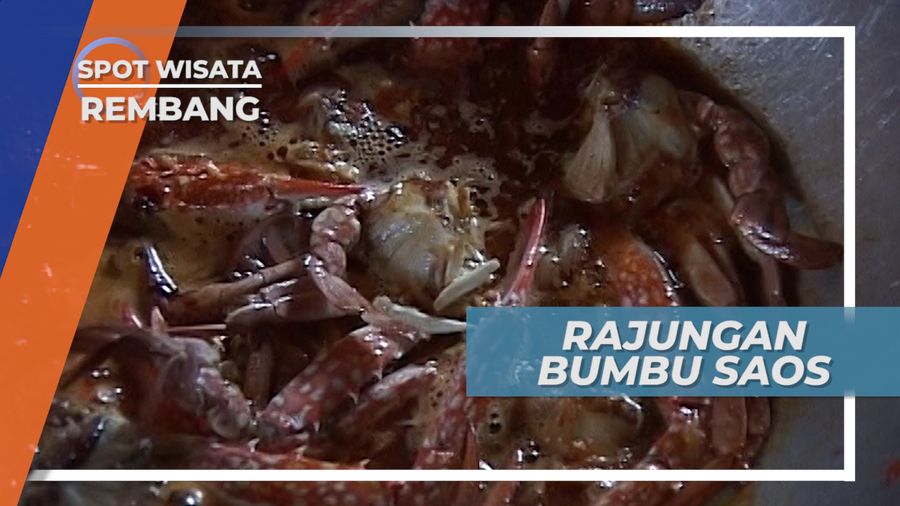 Rajungan Bumbu Saos, Kuliner Desa Nelayan Gunung Wetan Rembang Jawa Tengah