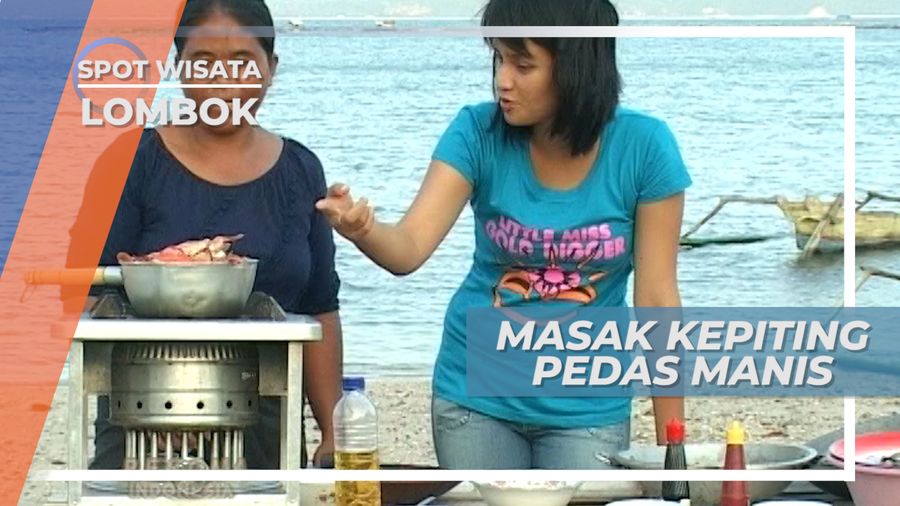 Kepiting Pedas Manis, Memasak Kuliner Pedas Tepi Pantai Kelongkong Lombok