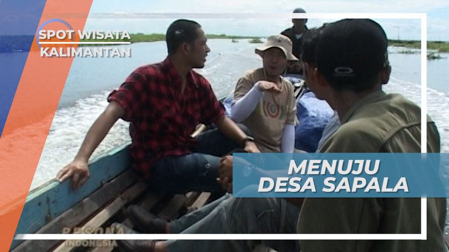 Berperahu Cepat Menuju Desa Sapala di Danau Panggang dari Amuntai Kalimantan Selatan