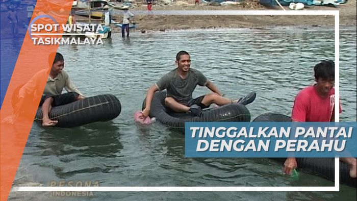 Bermain Perahu Ban, Mendayung dengan Piring, Tasikmalaya 