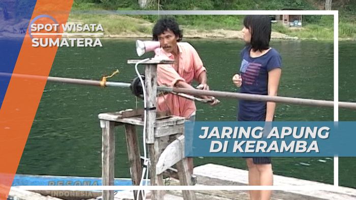 Katrol, Tuas Pengendali Jaring Apung di Keramba, Sumatera Utara  