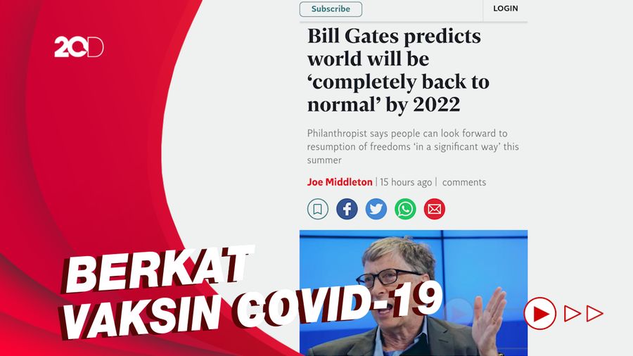 Bill Gates Prediksi Pandemi Corona Berakhir di Akhir 2022