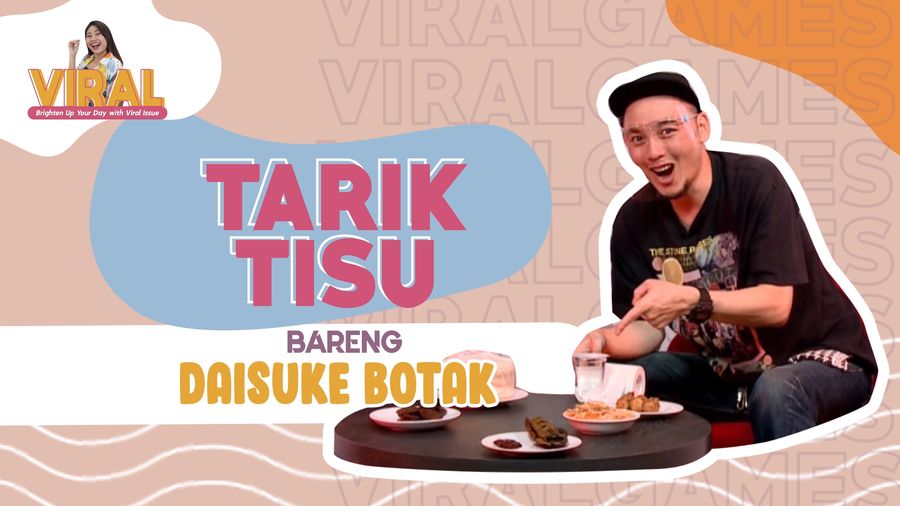 Daisuke Botak Makan Pete, Jengkol, dan Ceker Ayam di Games Tarik Tisu
