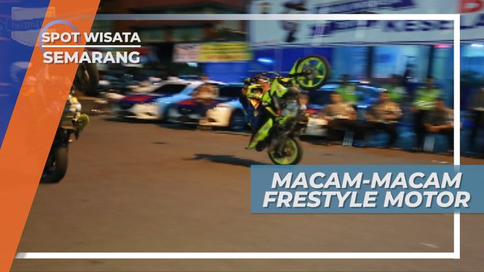 Aksi Menegangkan Freestyle Motor Semarang