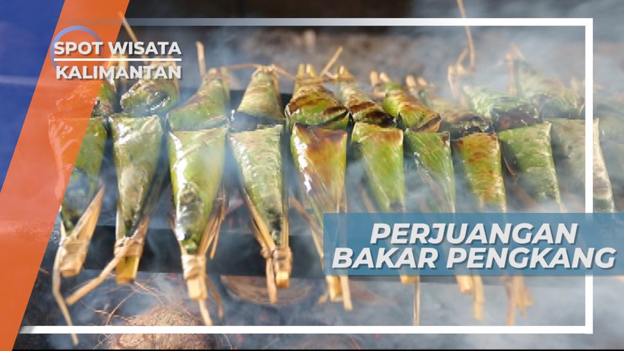 Butuh Waktu 15 menit Untuk Membakar Pengkang Hingga Matang, Kalimantan