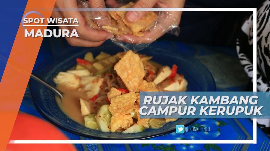 Tak Lengkap Menikmati Rujak Kambang Tanpa Kehadiran Kerupuk, Madura
