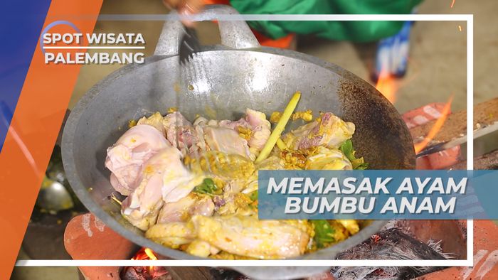 Ayam Bumbu Anam, Masukan Semua Bumbu Ke Kuali Di Atas Tungku Palembang