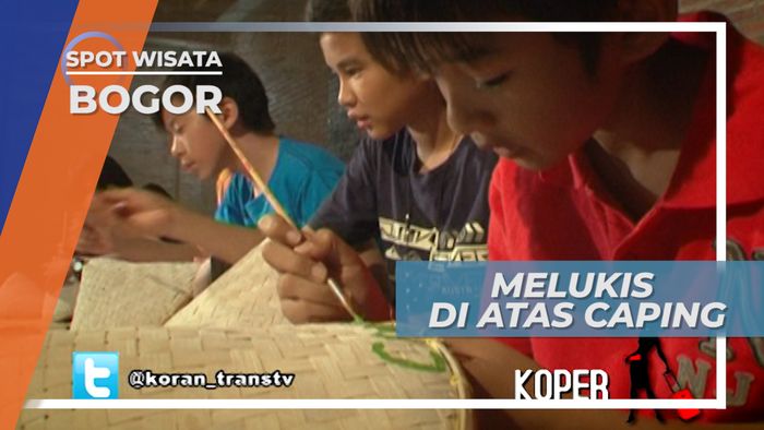 Melukis Caping, Topi Petani Bogor
