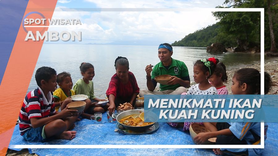 Ikan Kuah Kuning, Nikmat Berwadah Kalabasa Dan Sagu Lempeng Ambon