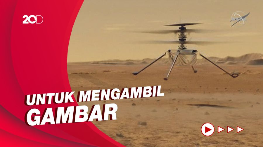 Helikopter NASA Ingenuity Lakukan Penerbangan Perdana di Mars