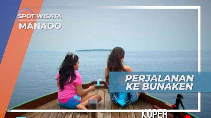 Berperahu Menuju Titik Penyelaman di Taman Laut Bunaken, Manado