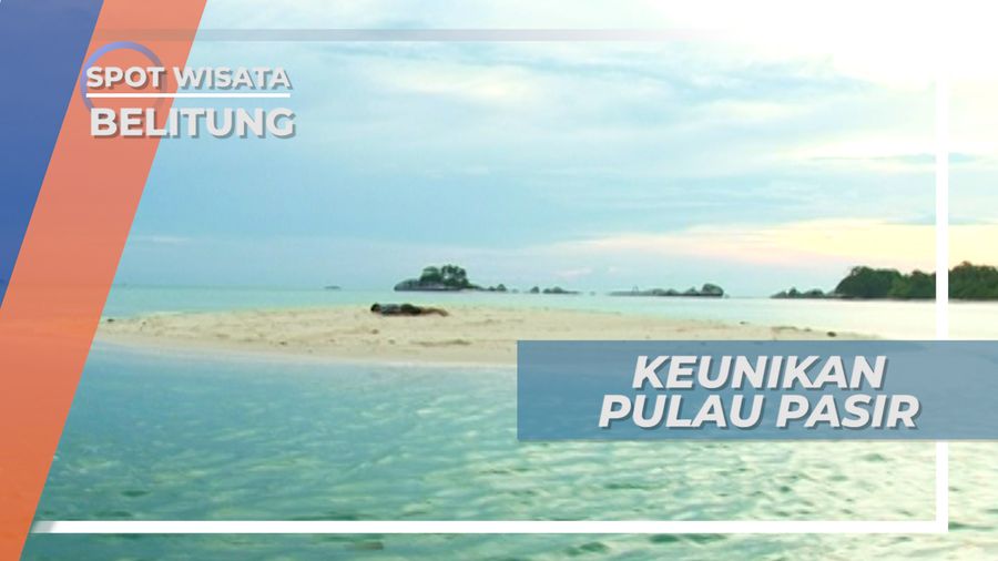 Keunikan Pulau Pasir, Hanya Muncul Saat Air Laut Surut, Belitung
