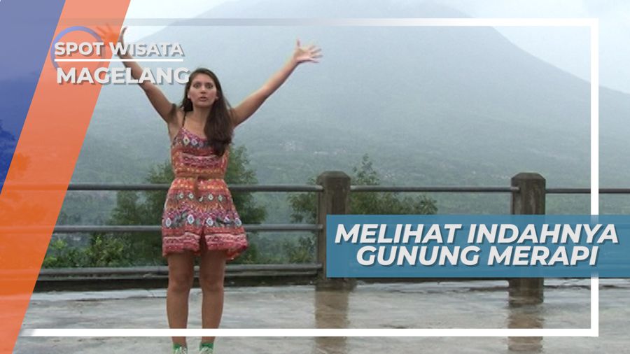 Pemandangan Indah Gunung Merapi dari Ketep Pass, Magelang