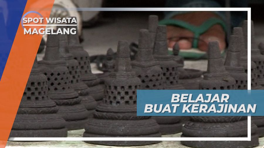Membuat Kerajinan Tangan Dari Abu Vulkanik Gunung Merapi, Magelang