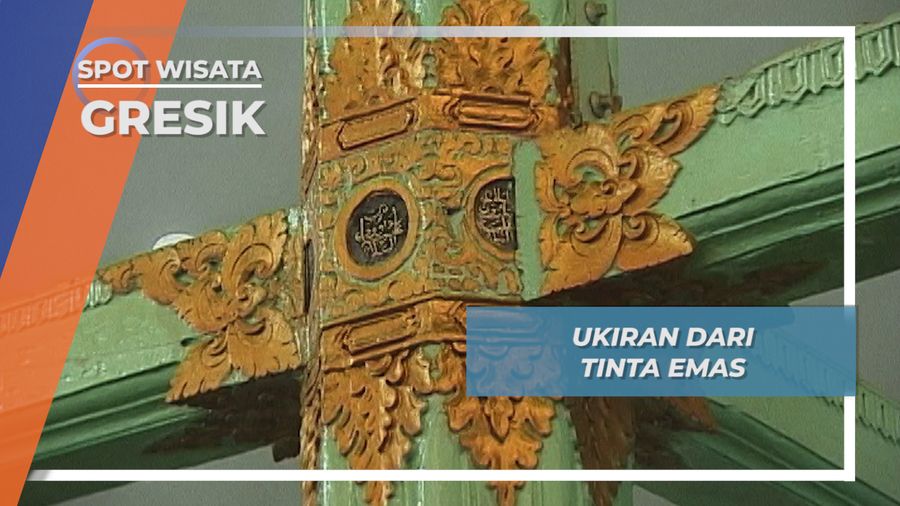 Masih Asli, Cungkup Masjid Ainul Yaqin Berlapis Tinta Emas, Gresik