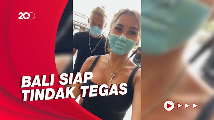 Viral Bule di Bali Kelabui Petugas dengan Melukis Masker di Wajah
