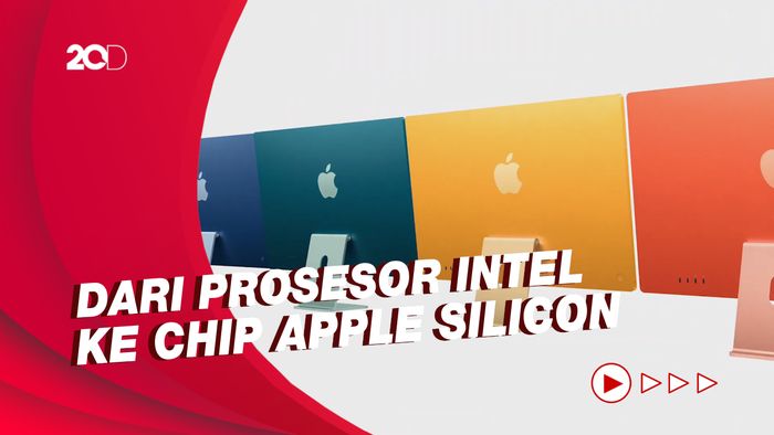 iMac Terbaru Apple, Dibekali Chip M1 dengan Warna Menggemaskan