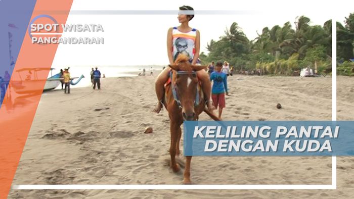 Berkuda Keliling Pantai Pangandaran Jawa Barat