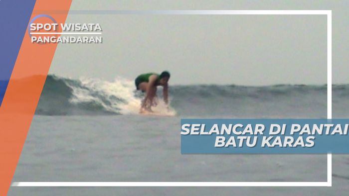 Seru-Seruan Di Atas Papan Selancar Sewaan di Pantai Batukaras Cijulang Jawa Barat 
