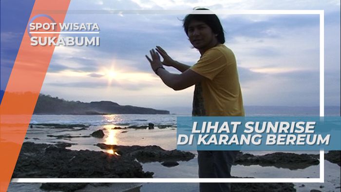 Akhirnya Matahari Terbit Ditemani Deburan Ombak Pantai Selatan Karang Bereum Sukabumi
