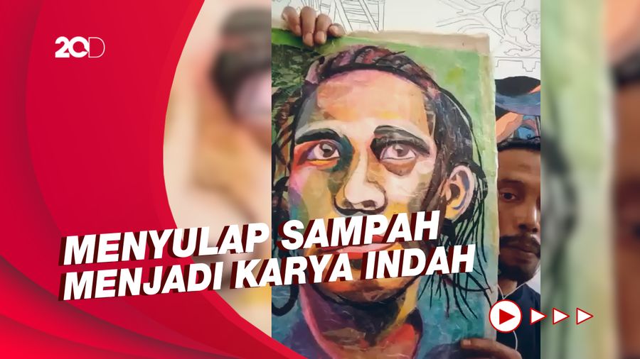 Inspiratif! Mengulik Alasan Pelukis Ubah Sampah Plastik Jadi Karya Seni
