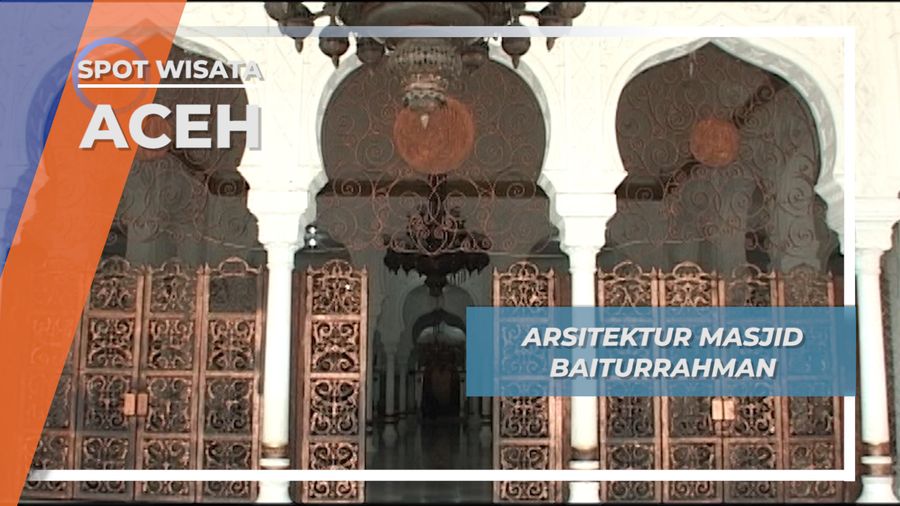Megah! Masjid Baiturrrahman Banda Aceh Mampu Menampung 8000 Jamaah