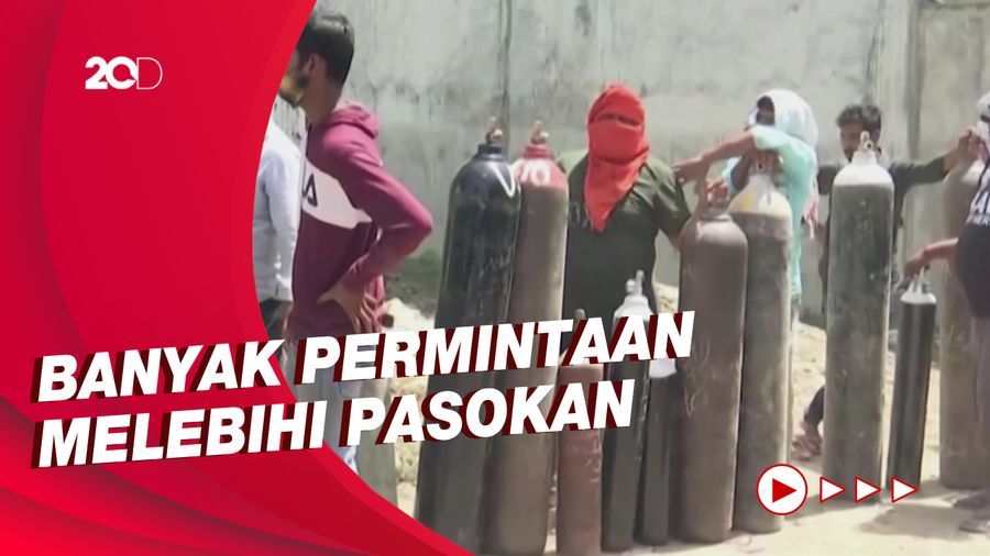 Antrean dan Produksi Meningkat untuk Pasokan Oksigen India