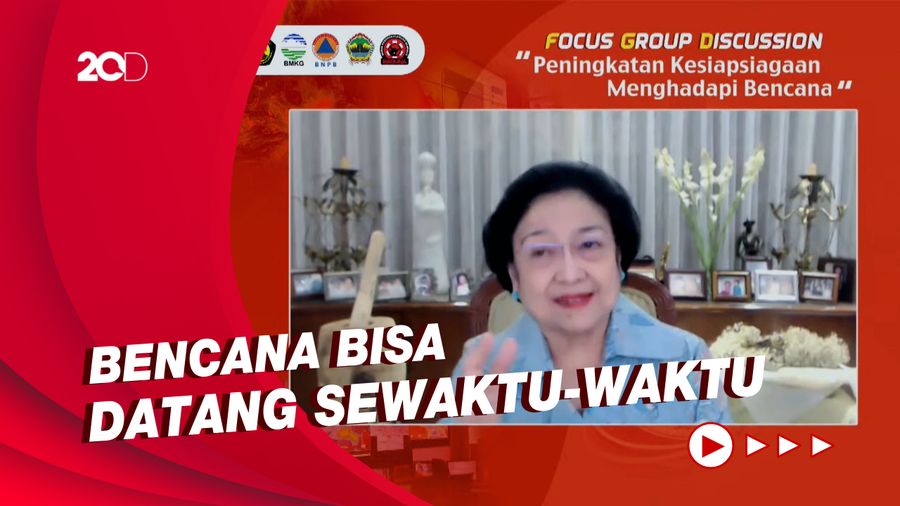 Megawati Minta Semua Pihak Gotong Royong Hadapi Bencana di Indonesia