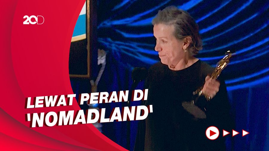 Frances McDormand Sabet Piala Aktris Terbaik Oscar 2021