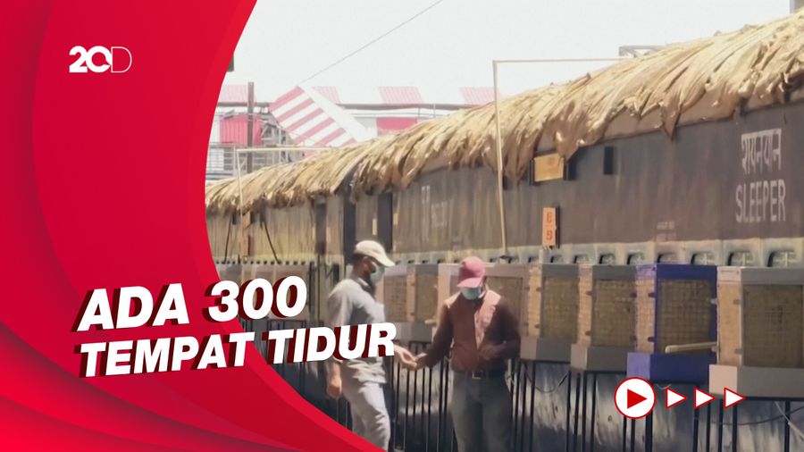 Penampakan Kereta Api Jadi Bangsal Isolasi Corona di India