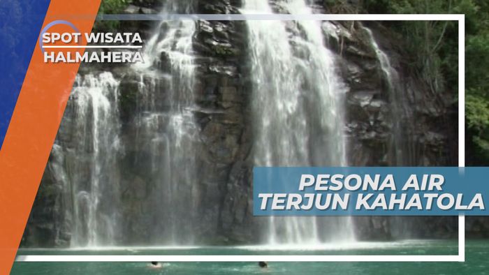 Pesona Air Terjun Kahatola Halmahera, Langsung Jatuh Ke Laut