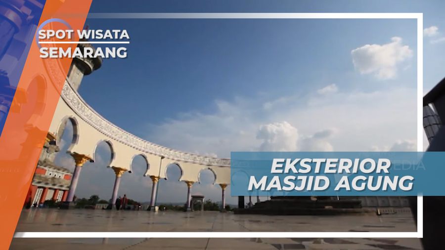 Masjid Agung Jawa Tengah Semarang, Memiliki Enam Payung Raksasa Seperti Di Madinah