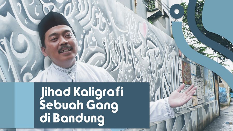  Dalang di Balik Mural Kaligrafi Gang Sempit Bandung
