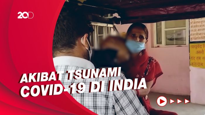 Miris! Istri Antar Jenazah Suami yang COVID-19 dengan Becak di India