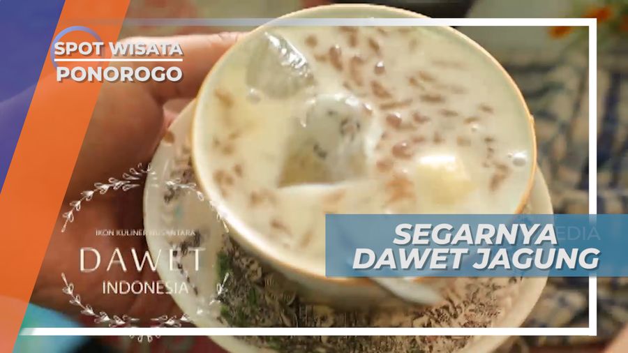 Nikmatnya Dawet Jagung Ponorogo Dengan Kombinasi Gula Merah dan Irisan Nangka